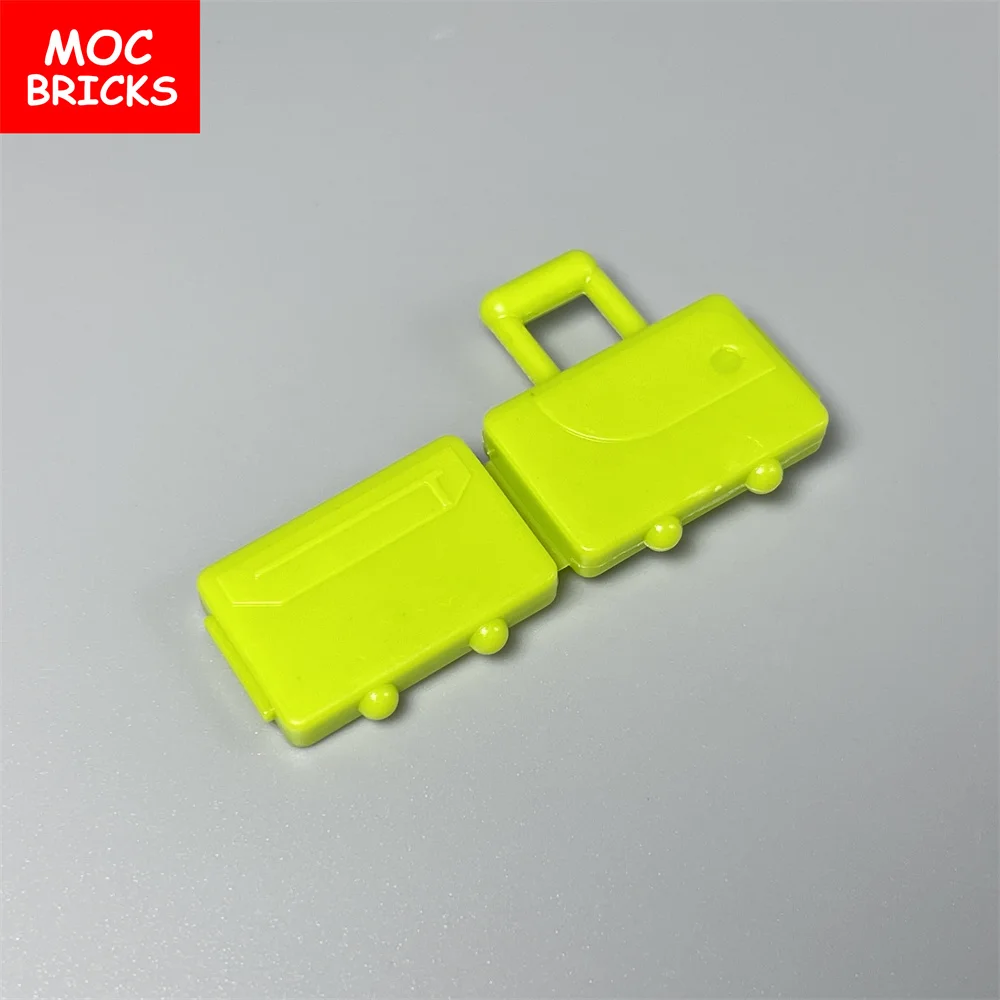 10 шт./лот MOC кирпичи посуда чемодан с длинной ручкой 37178 чехол для путешествий