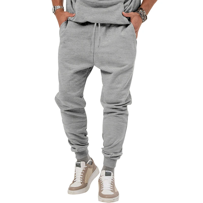 Fashion Brand Men Solid Hoodies Set Brushed Men's Casual Hoodies Sweatshirts Street Suit Trendy Pullover Sweatpants Male