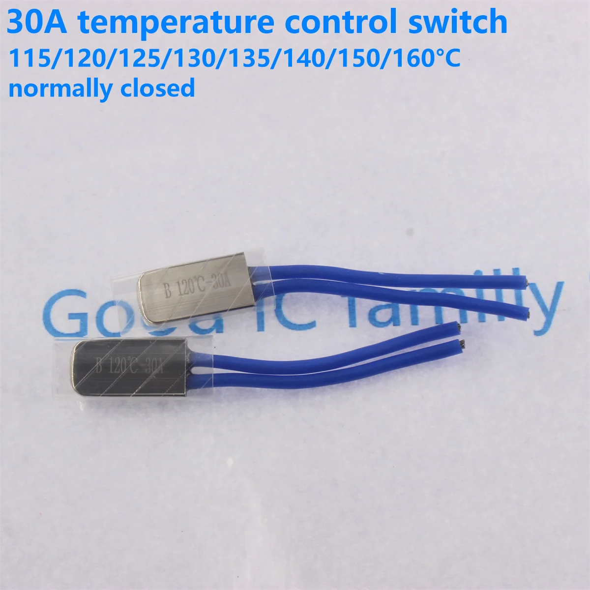 Фото Термостат KSD9700 0C 5C 10C 15C 20C 25C 30C 35C, биметаллический дисковый термореле (NC/NO), 30А 250В, термозащита №2