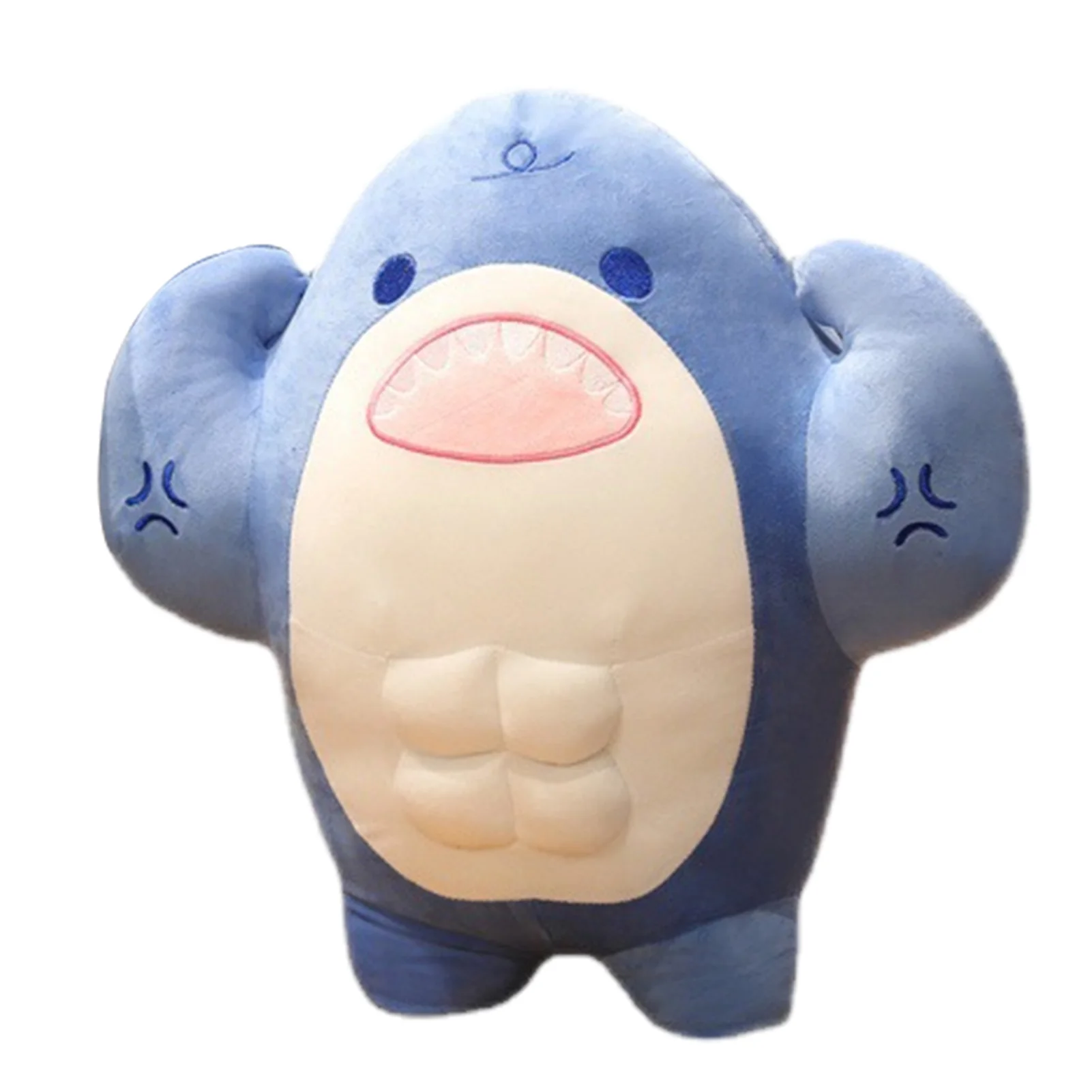 

Stuffed Animal Sharks Blue Shark Plush Pillow For Bedrooms Living Rooms Offices Big Shark Plush Pillows With Sharp Teeth Eyes