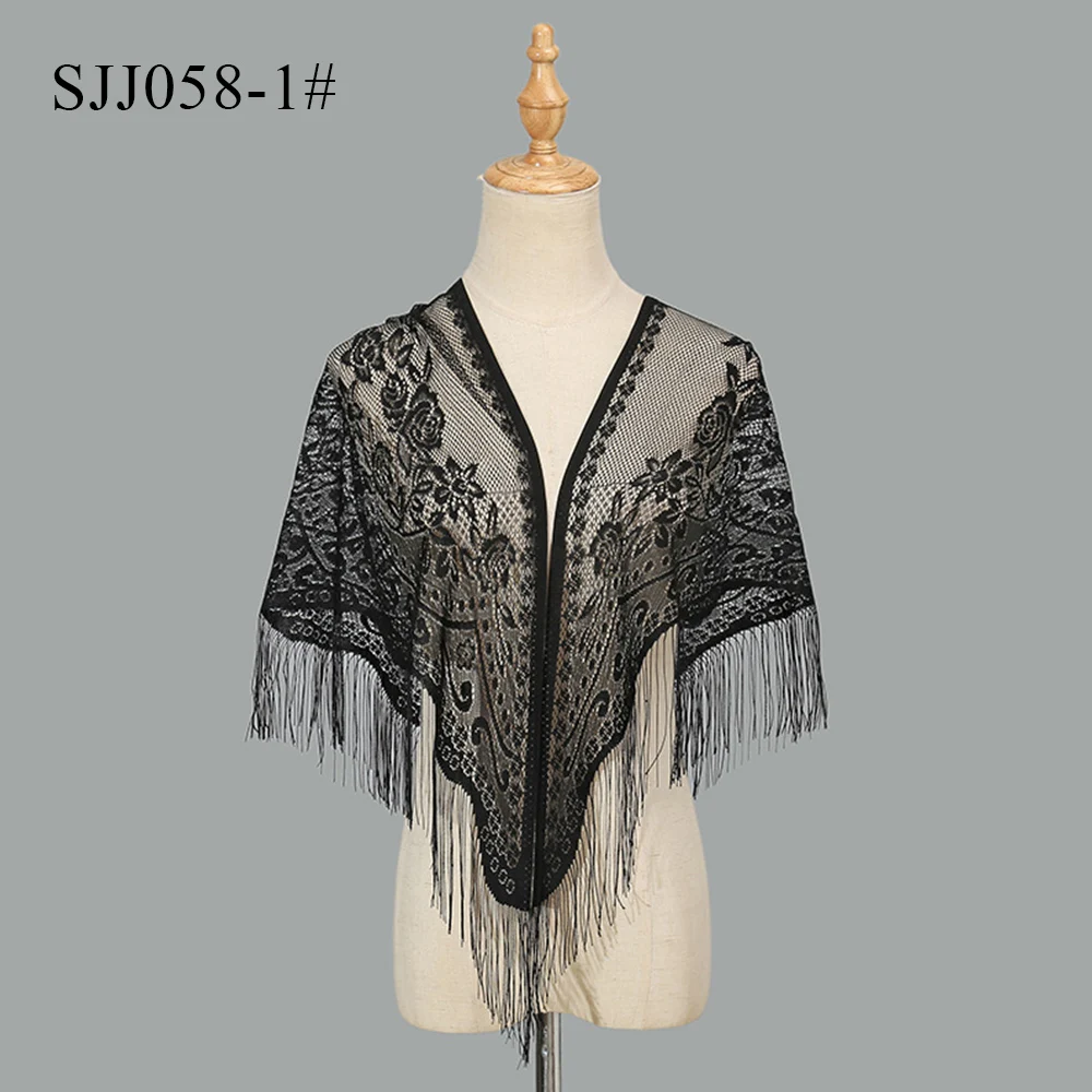 Модная церковная шаль кружевная вуаль полиэстеровый шарф бандана женский