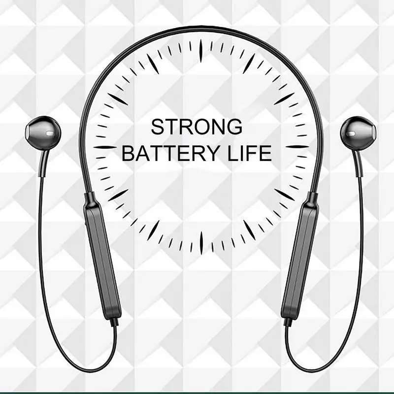 Беспроводные Bluetooth-совместимые наушники стереофонический шейный ремешок с