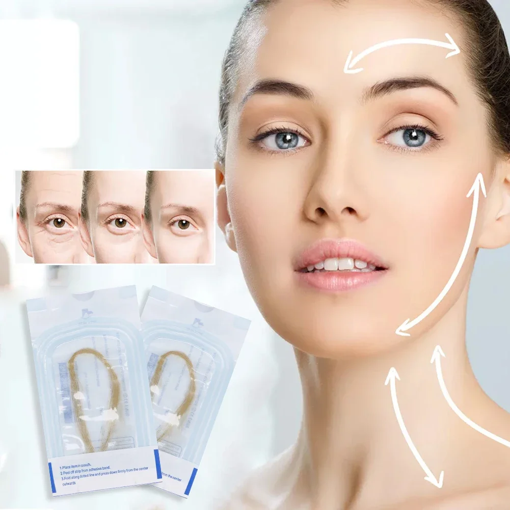 5 упаковок золотая протеиновая линия против морщин без иглы принадлежности для