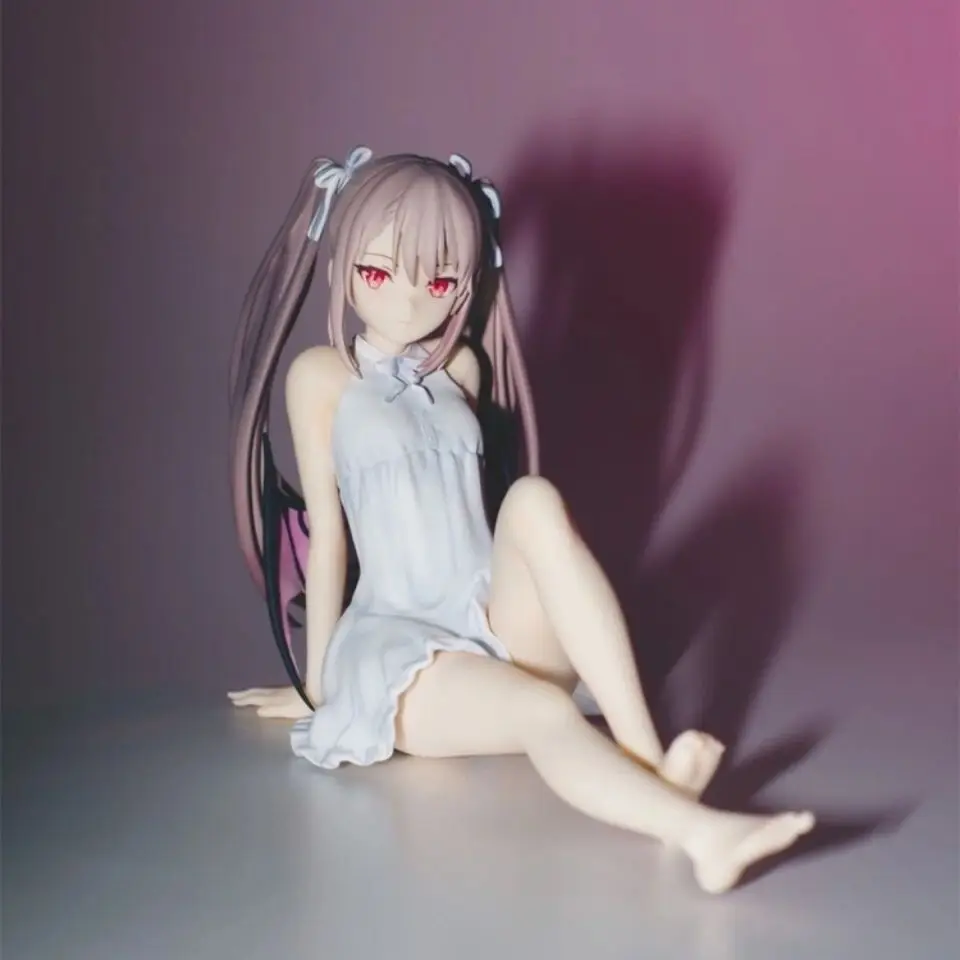 

Anime Hand-made Cartoon Decorations for Girls with Little Devil Sauce Sitting Posture Toys Garage Kits Computer Case Decoration