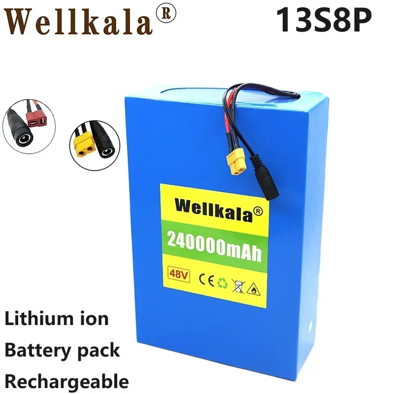 

Aviation Arrival 18650 13S8P 48V Lithium Ion Rechargeable Battery Intelligent Chip Battery Pack Charger Scooter,Trolley, Etc