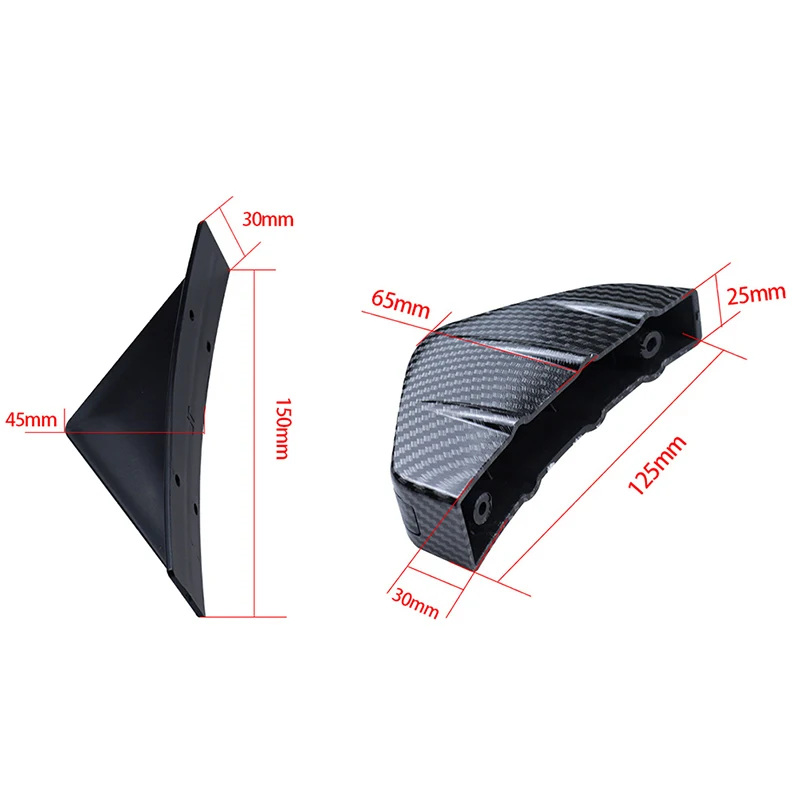 4 шт. Универсальный Автомобильный задний спойлер из углеродного волокна - купить