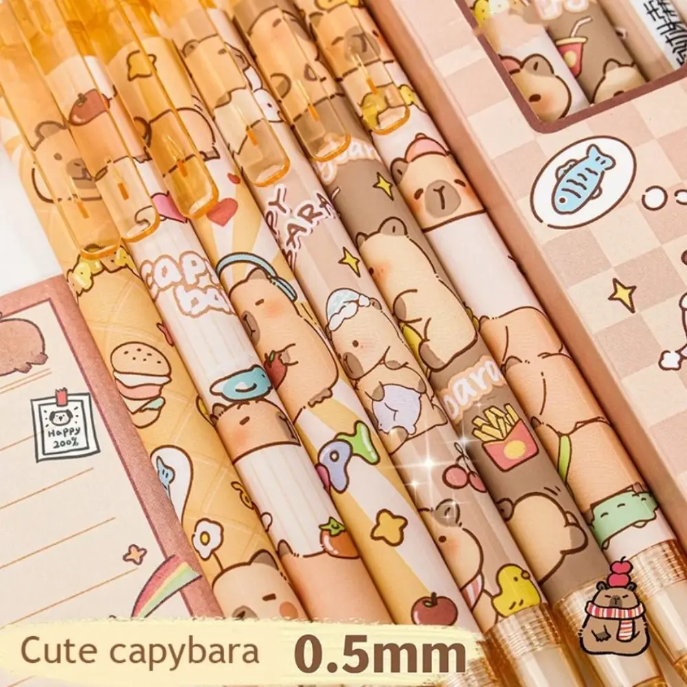 6 шт. INS Kawaii Capybara механический карандаш милый эстетический 0 5 мм автоматический