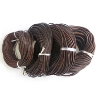 5meterslot 1 5 5mm round genuine cow soft leather thong cord for jewelry making diy bracelet necklace accessories rope string
