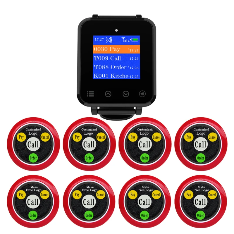 

Artom waiter call system restaurant watch receiver with call buttons