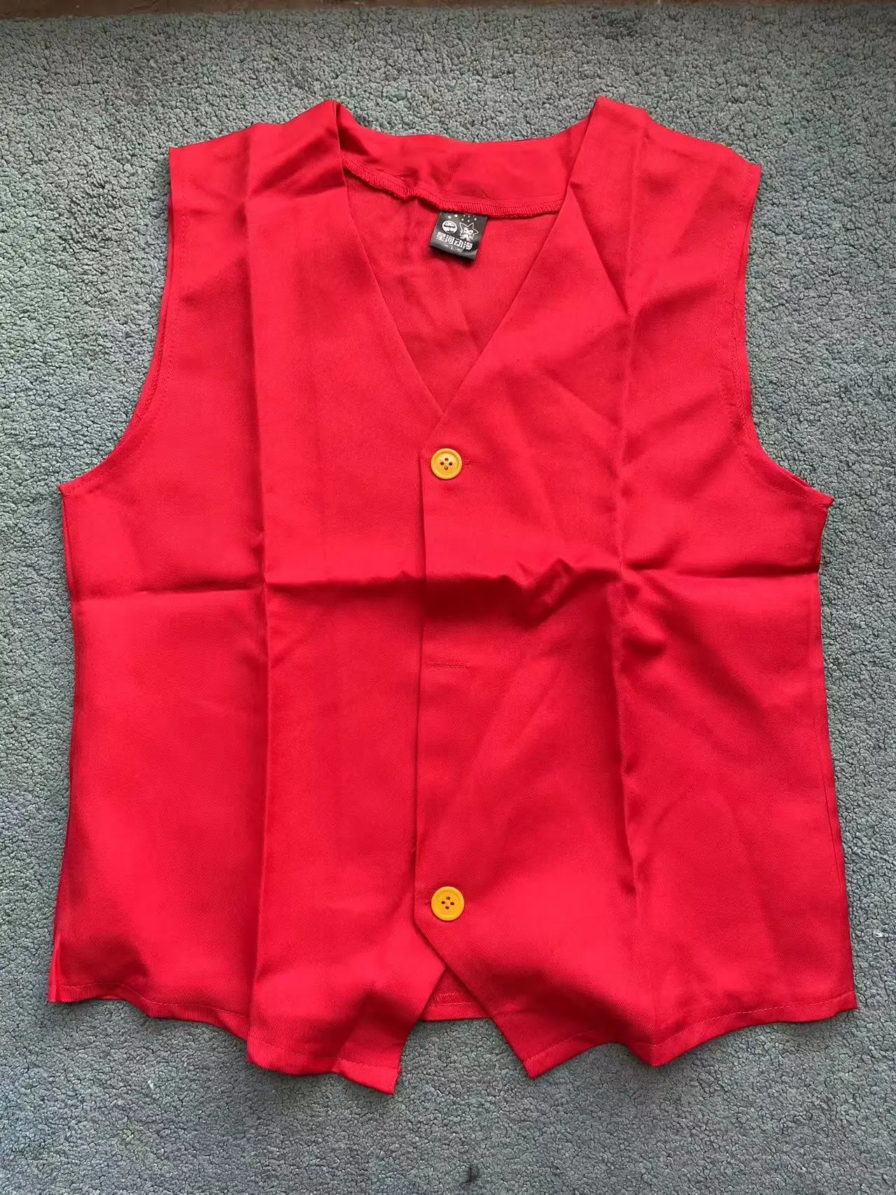 Мужской красный жилет синие брюки комплект костюмов для косплея на Хэллоуин без