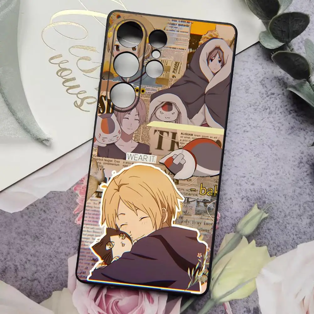 Чехол для телефона Natsume Yuujinchou Cat для Samsung S25 Ultra S24 S23 S22 S21 S20 Plus Fe Galaxy A54 A53 A34 A25 A16 A14 Cover (art.: 3920cdac00944) - 3920cdac00944