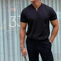 male summer short sleeved shirts men summer formal t shirts slim fit tee tops buiness shirts