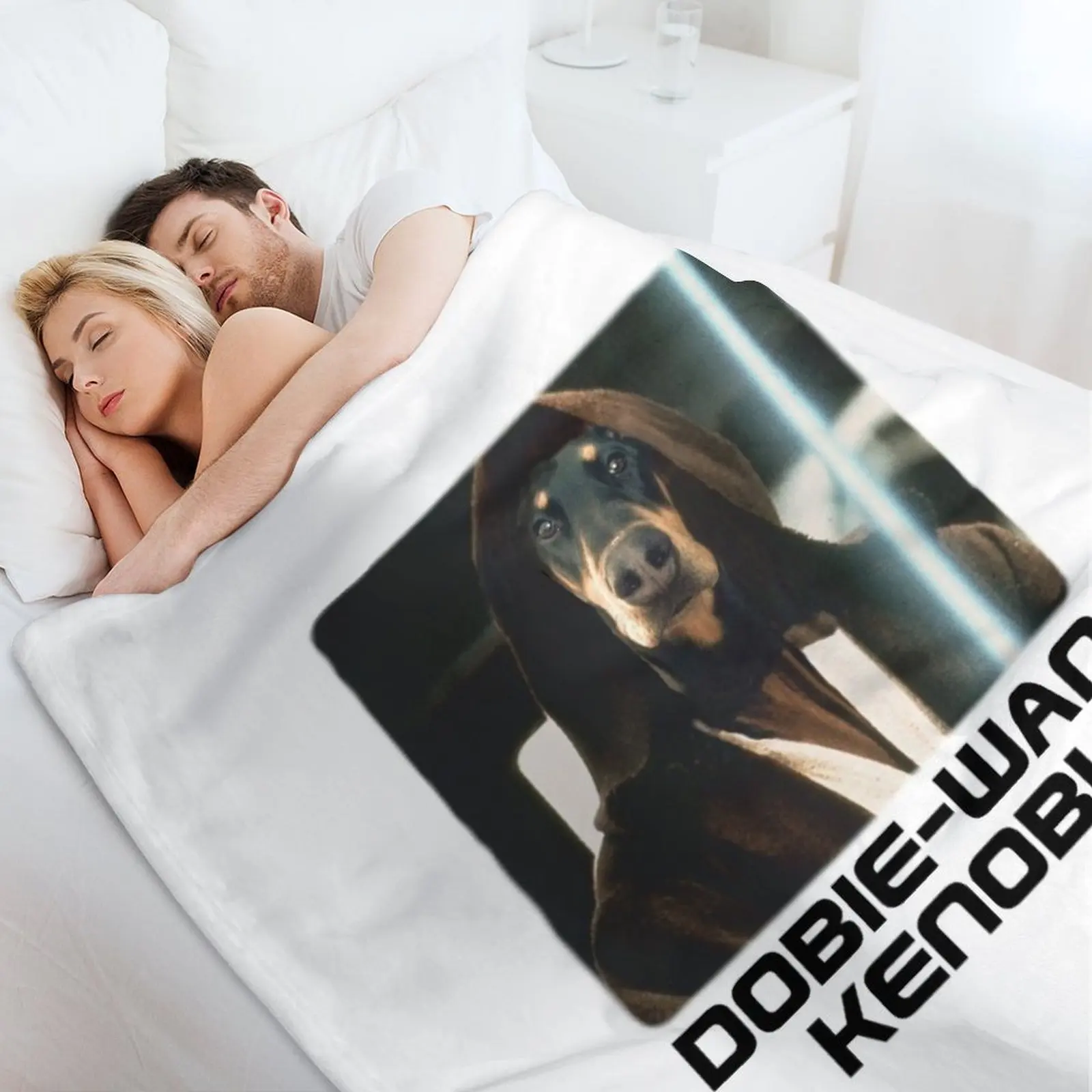 Одеяло Dobie Wan Kenobi-Doberman забавный подарок декоративное покрывало роскошное