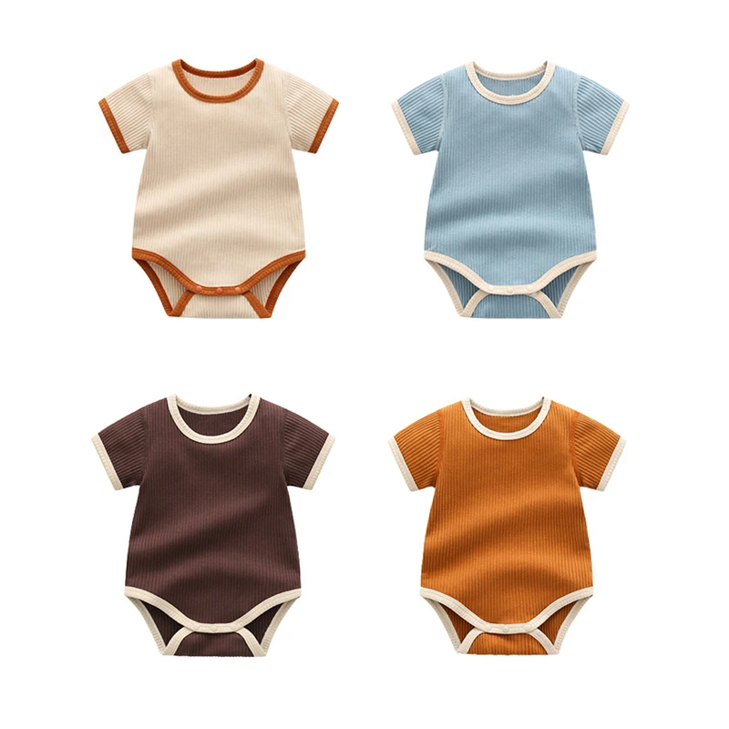 

0-24M Baby Romper 2022 Spring Summer Baby Boy Girl Clothes Short-sleeved Baby One-piece Triangle Jumpsuit Soft Cotton Baby Cloth