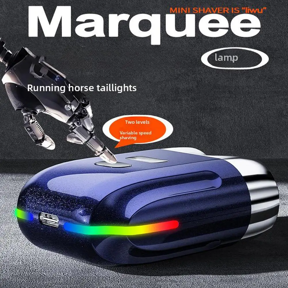 Электробритва Peonly новая модель мини-электробритвы с двумя головками портативная