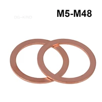 copper sealing ring with flat washers m5 m6 m8 m10 m12 m14 m16 m18 m20 m22 m24 m27 m30 m33 m36 m42 m48