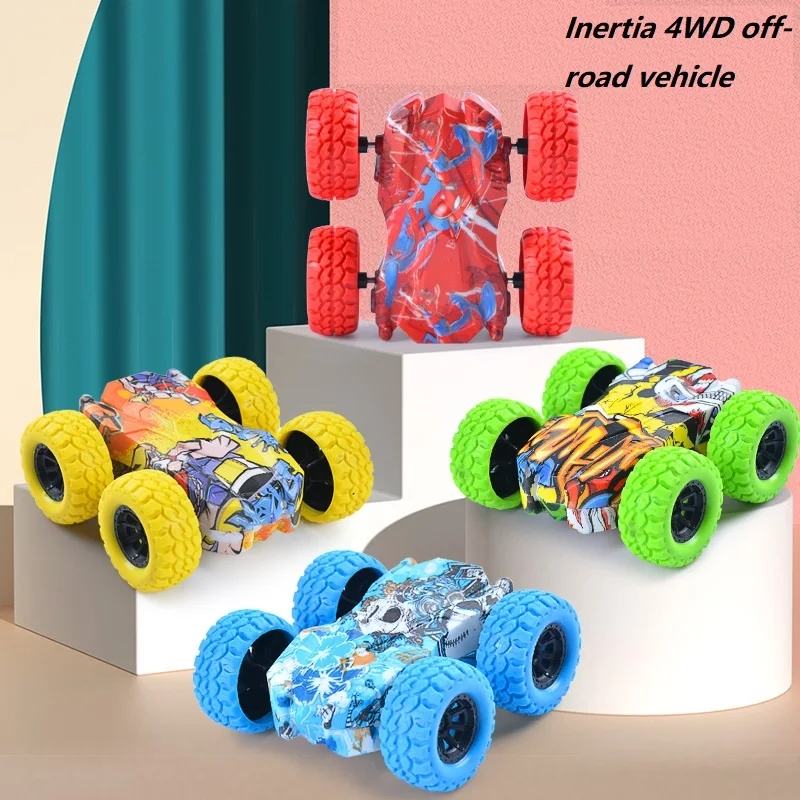 

Kids Boy Toy Racing Car 2 3 Years Fun Double-Side Vehicle Inertia Safety Crashworthiness and Fall Resistance Shatter-Proof Model