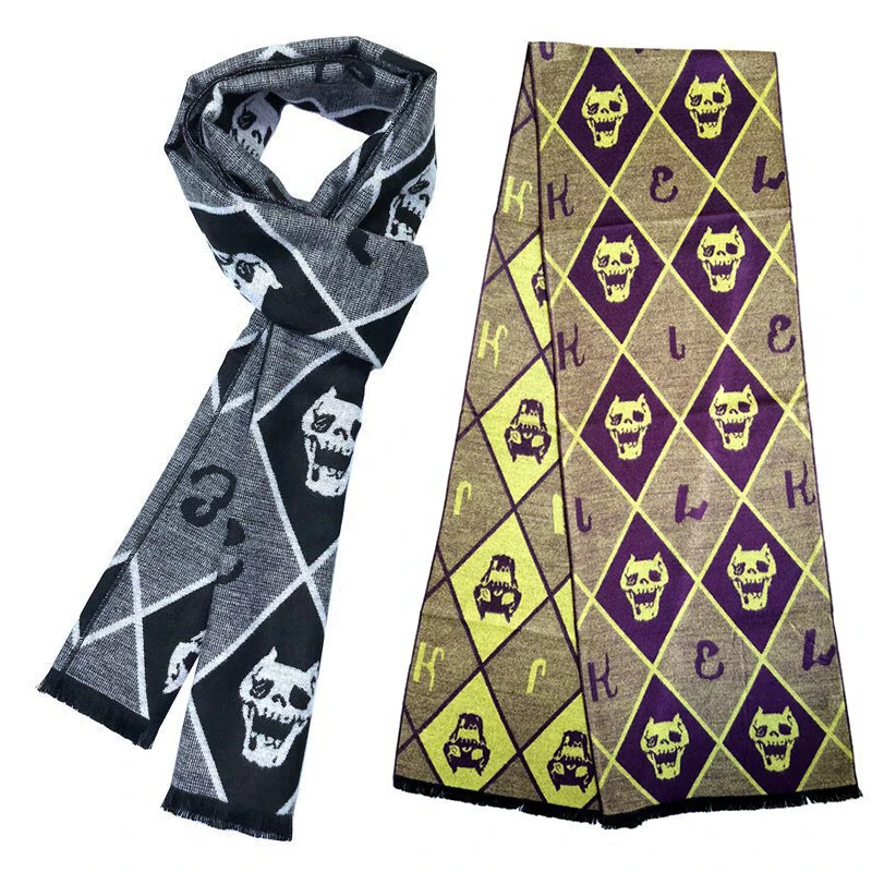 

Хлопковый шарф для косплея по мотивам аниме «невероятные приключения Джоджо»