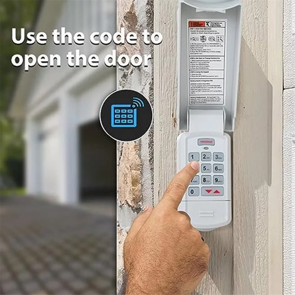 Беспроводная безключевая клавиатура для гаражных дверей подходит Genie Intellicode