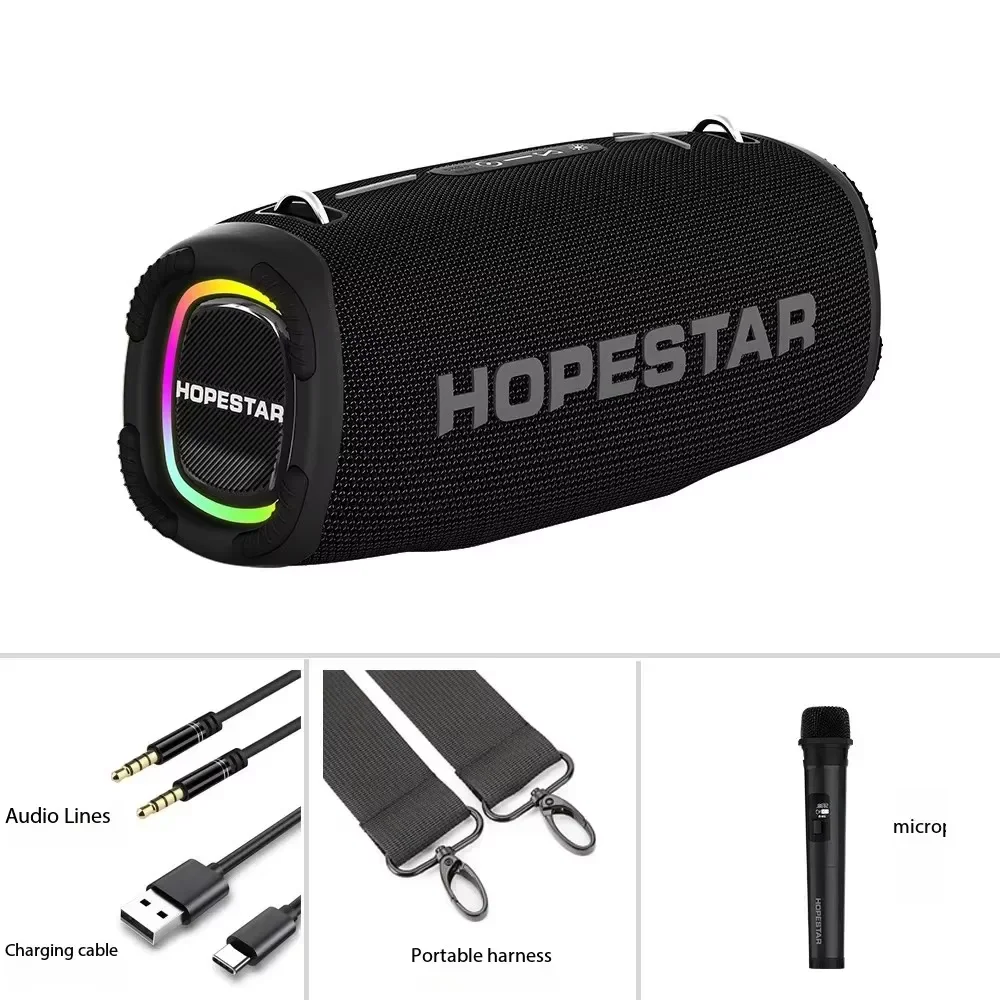 Мощный Bluetooth-Динамик HOPESTAR A6MAX 80 Вт портативный звуковой бокс уличный