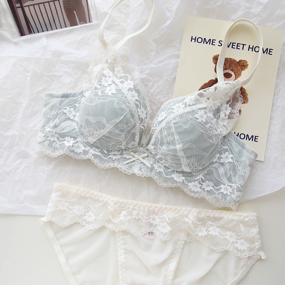 Мягкое клеевое нижнее белье Clouds Puff кружевное сексуальное кружево для девочек без