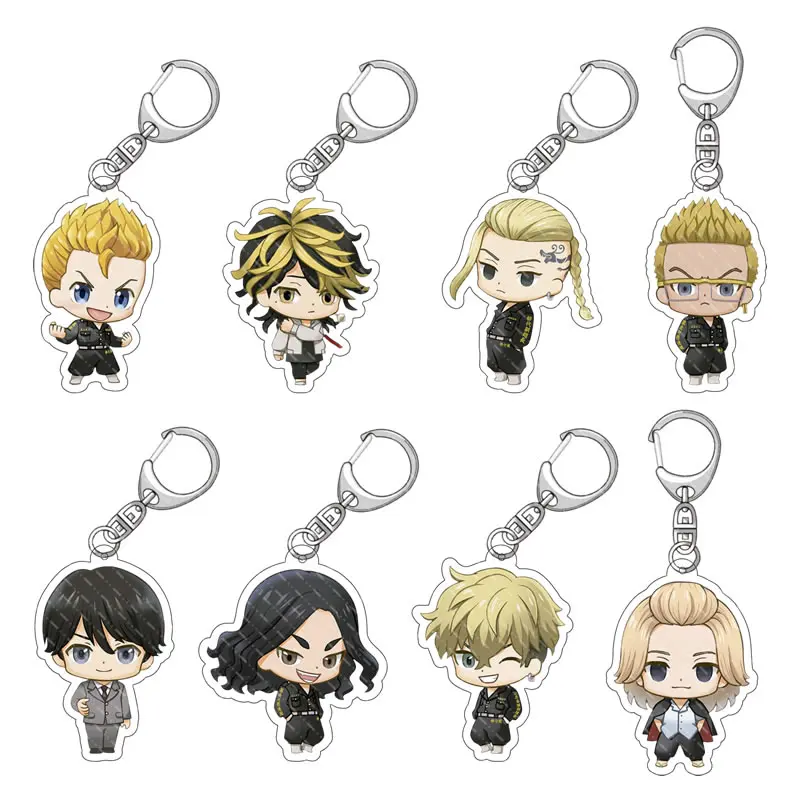 

Tokyo Revengers Keychain 8pcs/Lot Acrylic Cartoon Keyring Accessories Anime Key Chain Vol.11