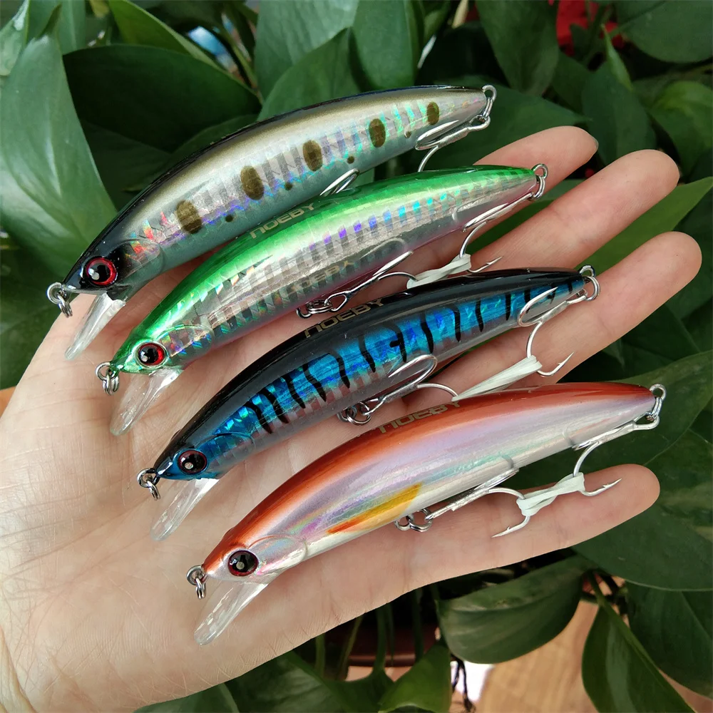 

Noeby 4pcs 9cm 30g Minnow Fishing Lure Sinking Hard Bait Wobbler Jig Bait Crankbait Carp bass Pesca Fishing tackle SwimBait