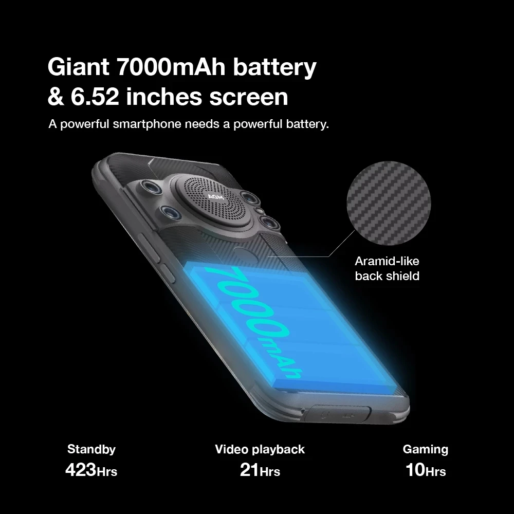 AGM H5 Pro Rugged Waterproof Smartphones MTK Helio G85 8GB+128GB 6.5Inch HD 48MP Camera Night Version Mobile Phone 7000mAh NFC