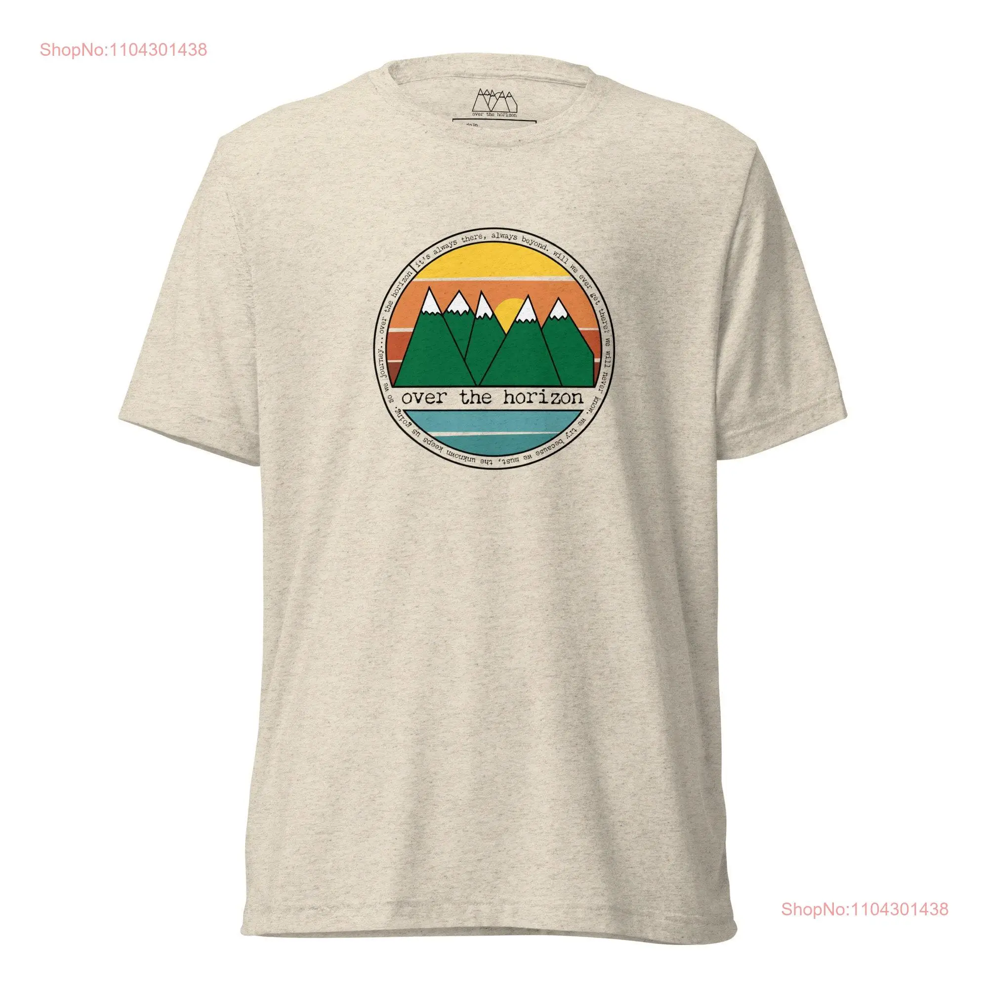 Футболка Over the Horizon Mantra Tri Blend с длинными или короткими рукавами
