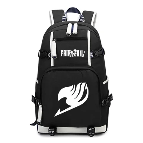 Рюкзак Fairy Tail, школьные сумки большой емкости для мальчиков-подростков, Mochila, студенческие канцелярские принадлежности Fairy Tail, сумки для книг на плечо в стиле аниме