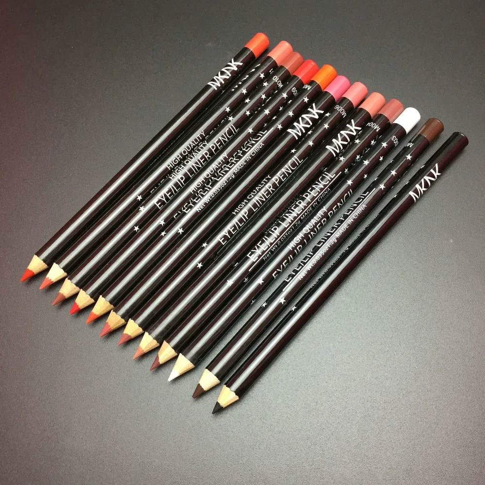 12 цветов/набор подводка для губ