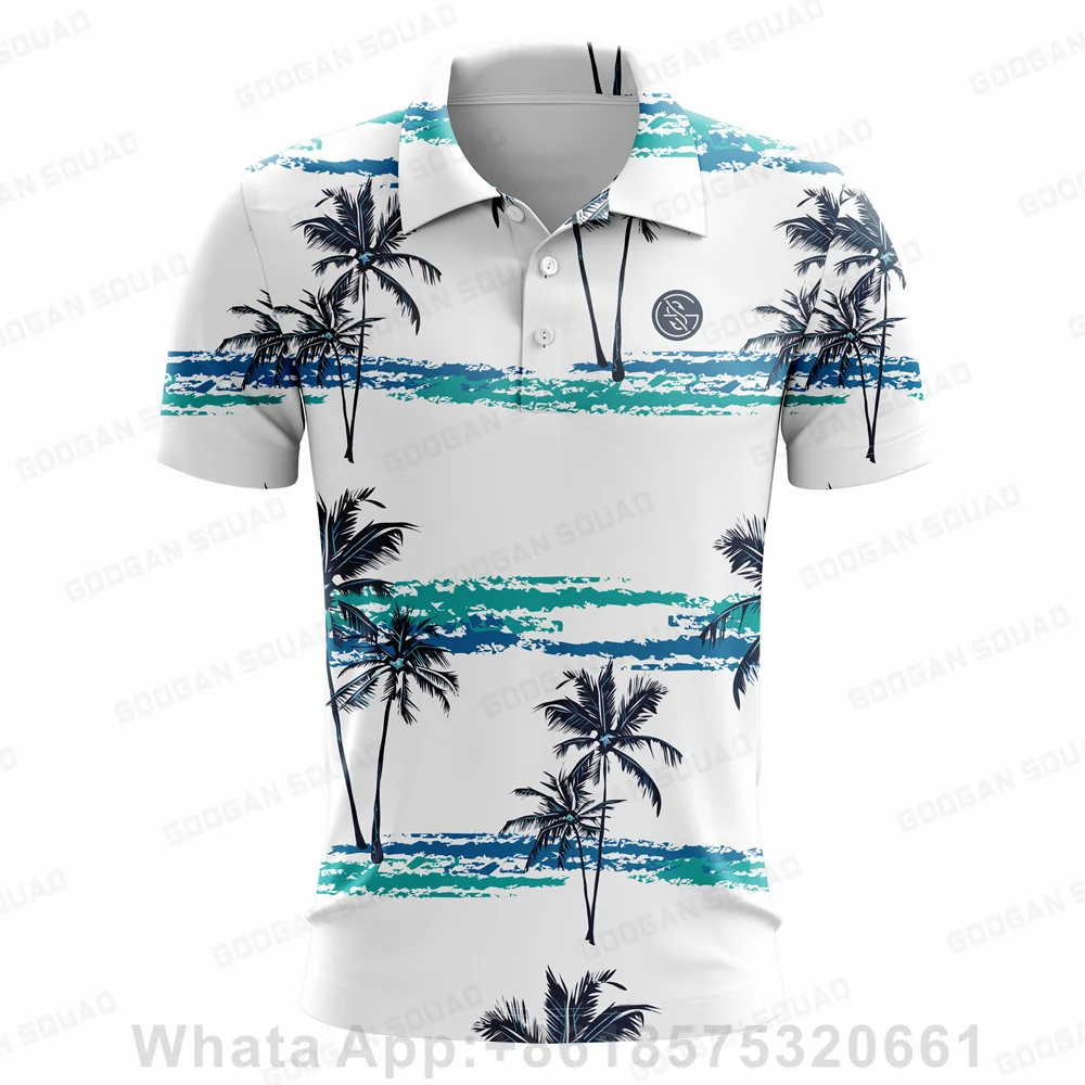 Men Sportswear Classic Casual Polo Shirt Golf Shirt Summer Functional Polo Shirt Quick Dry Breathable Short Sleeve Lapel Shirt