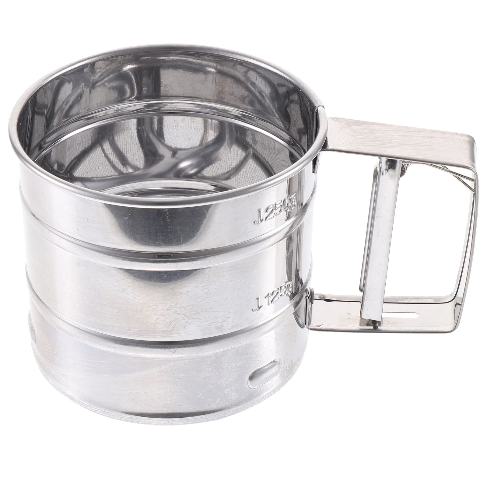 

Baking Sieve Flour Sifter Cup-type Sugar Bakery Semi-automatic Kitchen Tools Duster Stainless Steel Hand-operated