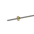 Фитиль 4 мм 150 мм 200 мм длиной picth 1 мм, свинцовый 304 трапециевидный винт из нержавеющей стали с гайкой, 1 комплект