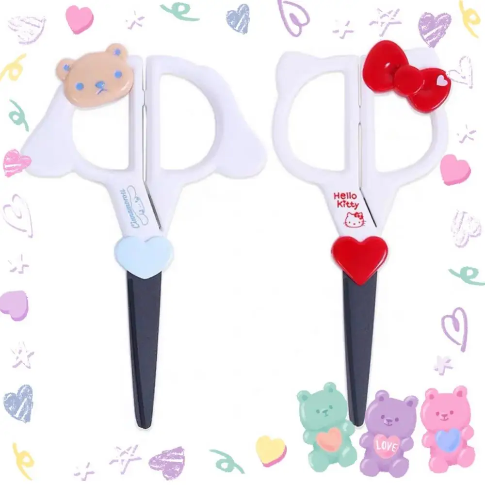 

Kawaii Hello Kitty Scissors Anime Cinnamoroll Sewing Scissors Stainless Steel Scissors Diy Tools for Office Home School Supplies