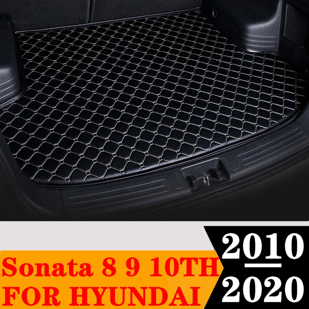 

Sinjayer Car Trunk Mat Waterproof Tail Boot Carpets Flat Side Cargo Cover Pad Liner For HYUNDAI Sonata 8th 9th 10th 2010-2020