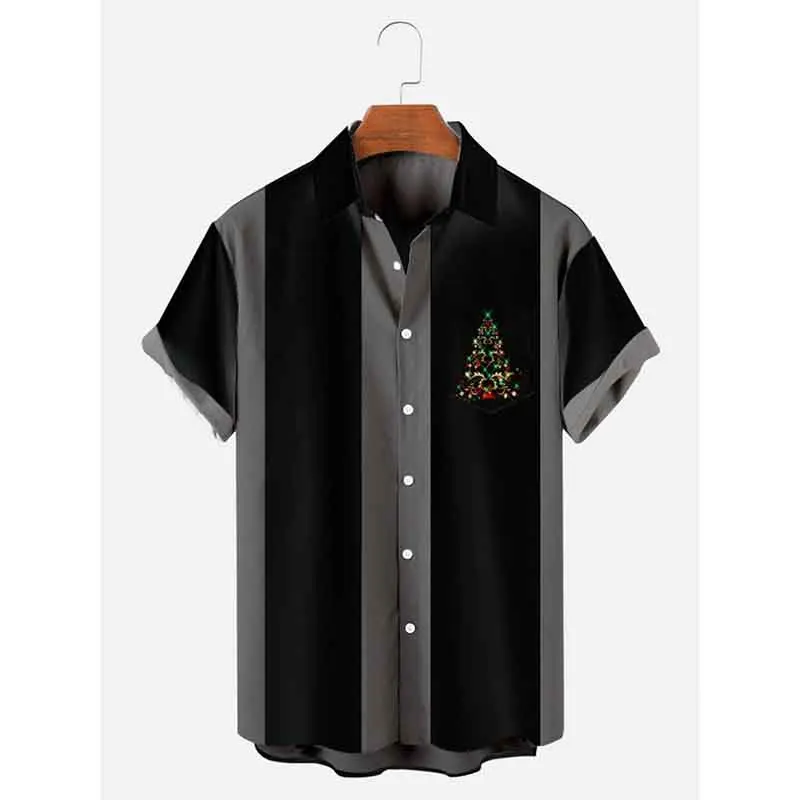

Simple Christmas Element Men‘s Short Sleeve Tee Shirt Men Oversized Blouse Tops
