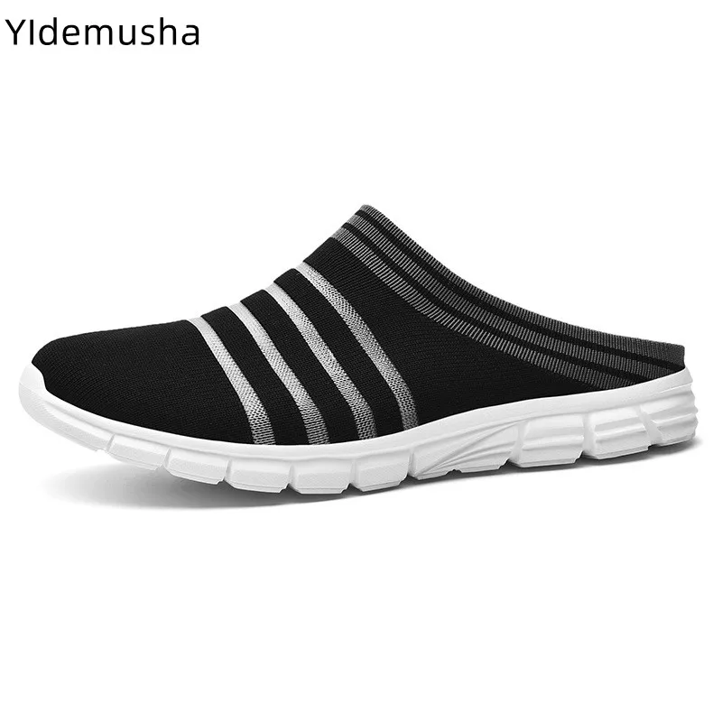 

Мужские сетчатые шлепанцы Baotou, белые легкие дышащие шлепанцы, повседневная обувь для тенниса, лето 2022