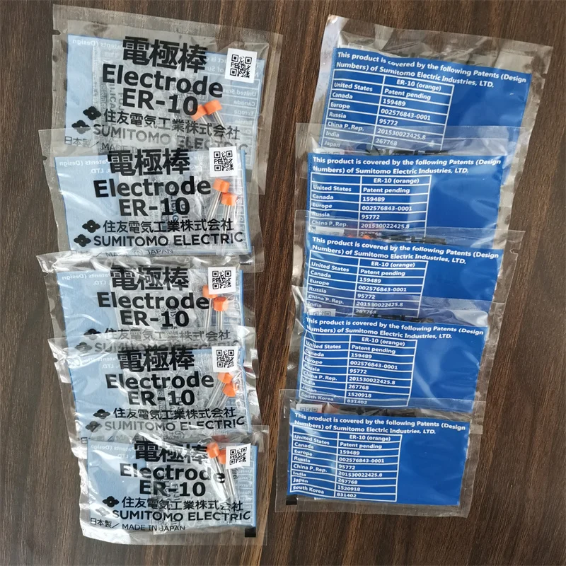 ER-10 Electrodes for Sumitomo Type-39 TYPE-66 TYPE-81C T-600C 400S Fiber Optic Fusion Splicer Electrode Rods