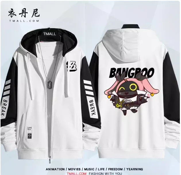 Аниме Zenless Zone Zero The Bangboo Толстовка с капюшоном Косплей Осень Зима Мужчины Женщины