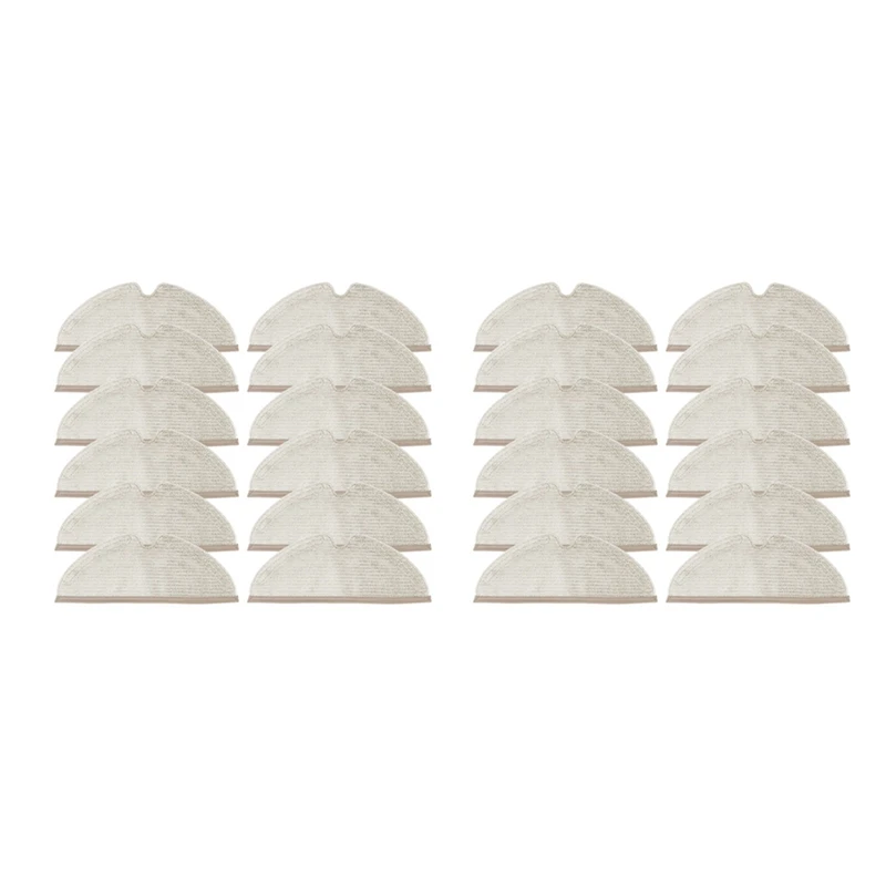 

24Pcs Mop Cloths Rags Accessories For Xiaomi Roborock S5 Max S6 Pure S6 Maxv S5 S51 S50 S55 E25 E35 Vacuum Cleaner Parts