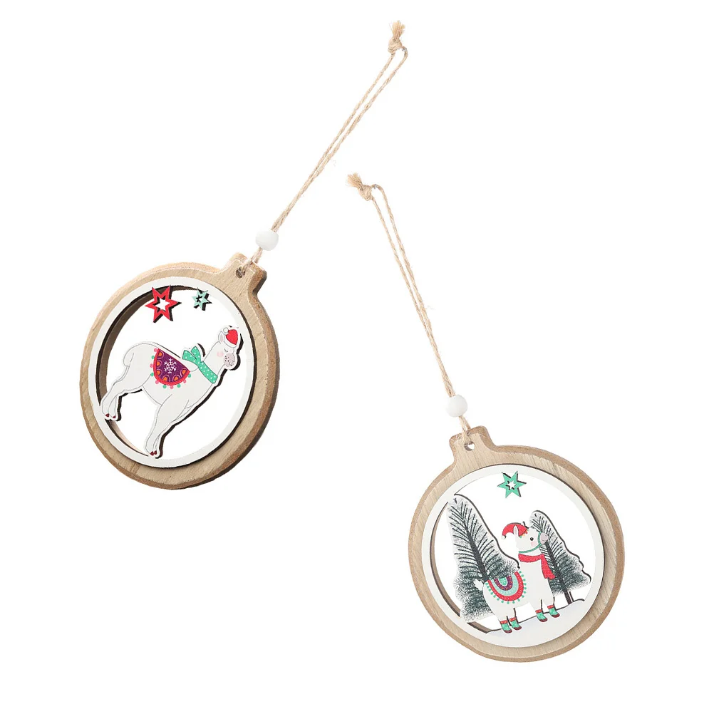 

2pcs Hanging Pendant Key Pendant Birthday Gift Christmas Diy Ornaments Snowman Christmas Tree Ornaments