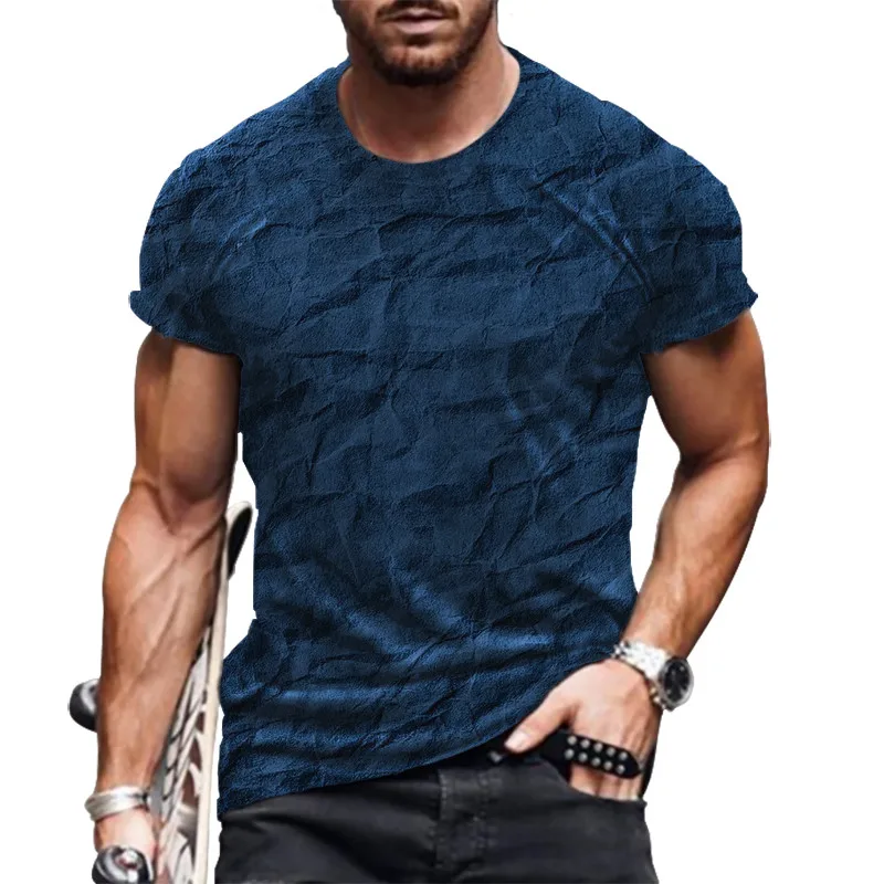 

Summer Sports Casual Men's Camo T-shirt Short Sleeve Round Neck Top Plus Size Loose Breathable Street Men's T-shirt 6XL