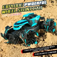 33759 High-tech 1:12 2.4G Radio Remote Control Car 4WD Off-road Climbing Explosive Wheel Stunt Electronic Toy Children's Gifts
