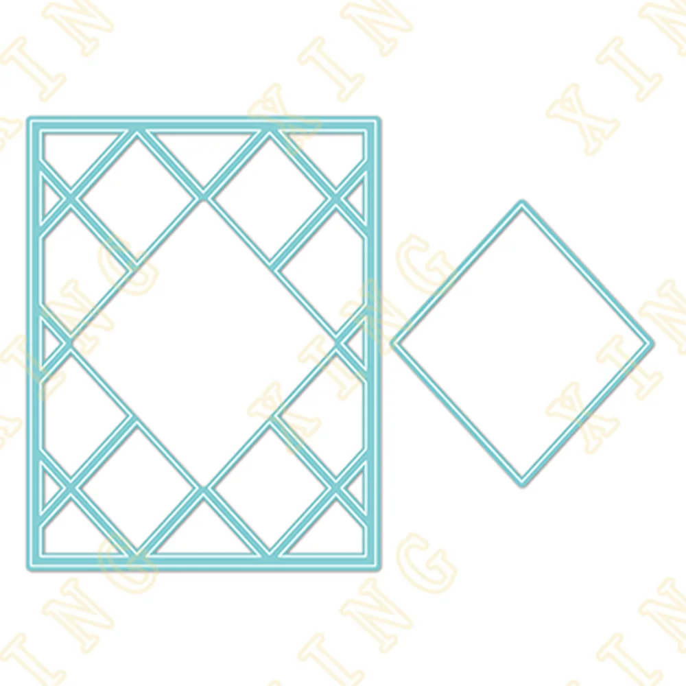 

New Diamonds A2 Coverplate Metal Cutting Dies Scrapbook Diary Decoration Stencil Embossing Template DIY Greeting Card Handmade