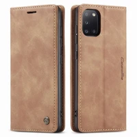 for samsung a31 a41 a51 a71 luxury magnetic flip wallet bumper plain phone cover for galaxy a80 a81 a91 a 51 coque leather case