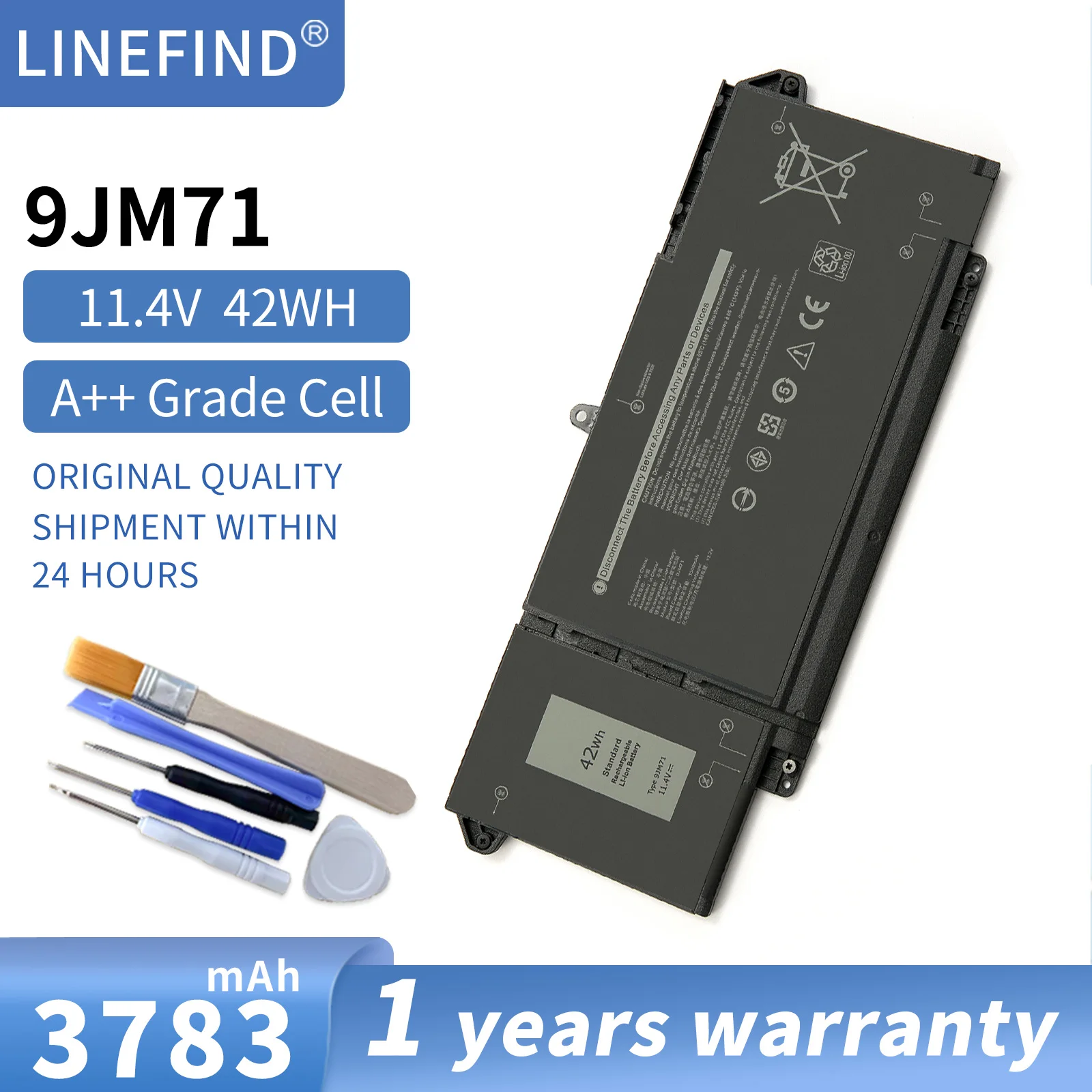 9JM71 Аккумулятор для ноутбука Dell Latitude 14 7320 7420 7520 13 5320 серии Запасные части HDGJ8 MHR4G 7FMXV