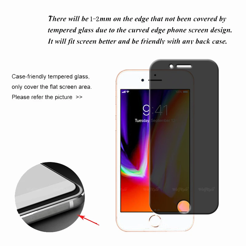 4/3/2/1 шт. защитное закаленное стекло для iPhone 7