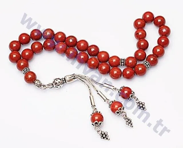 IQRAH Jasper Stone Beads Prayer Beads (925 STERLING SILVER)