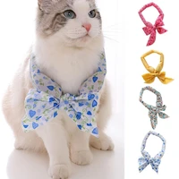 cat ice scarf lovely reusable tear resistance cat cooling scarf dog neck wear collar for indoor cat bandana pet cooling scarf